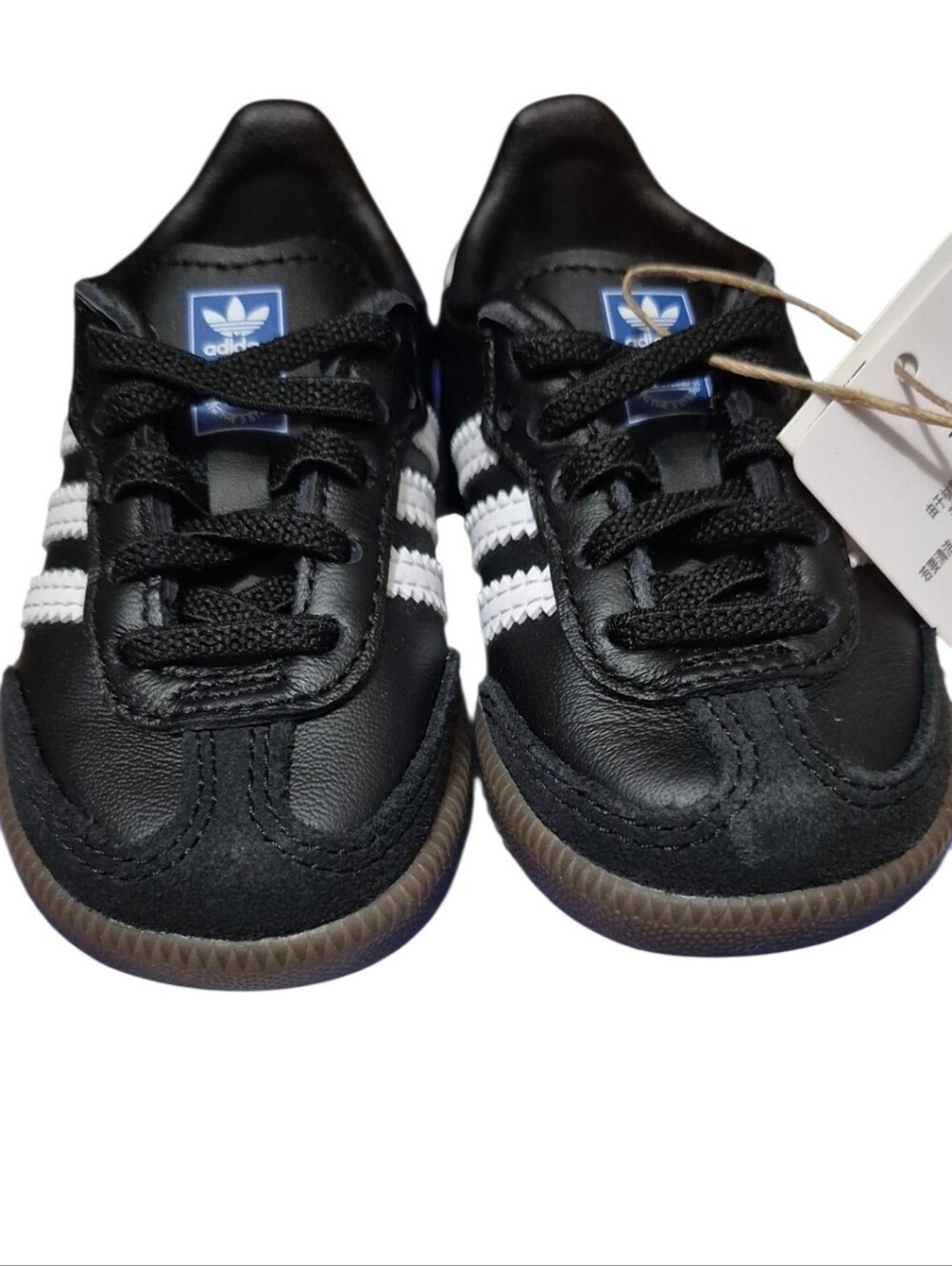 Adidas Samba OG EL I Toddler Shoes 5K Black White Gum NWT
